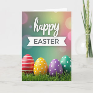 Faux Glitter Easter Joy Card