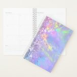 faux glitter opal planner<br><div class="desc">faux glitter opal design small planner</div>