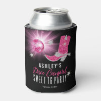 Faux Glitter Pink Disco Cowgirl Sweet 16 Party