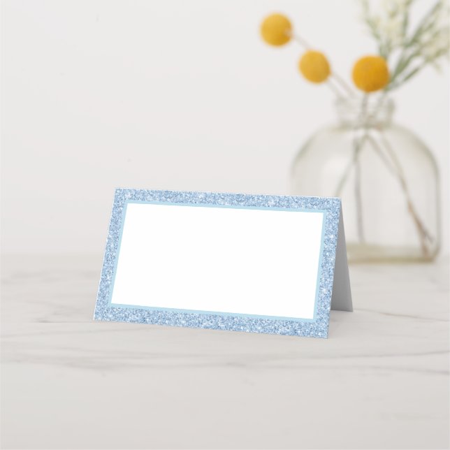 Faux Glitter Place Card (Front)
