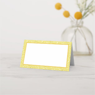 Faux Glitter Place Card
