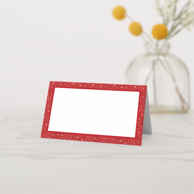 Faux Glitter Place Card (Front)