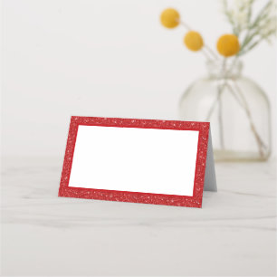 Faux Glitter Place Card