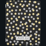 Faux Gold and Silver Confetti Personalised iPad Smart Cover<br><div class="desc">Modern and trendy design features a cute faux silver and gold glitter pattern and can be personalised with your name,  monogram,  initials,  or any text of your choice for a perfect one of a kind gift.</div>