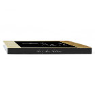 Faux Gold Black Elegant Monogram Photo Wedding