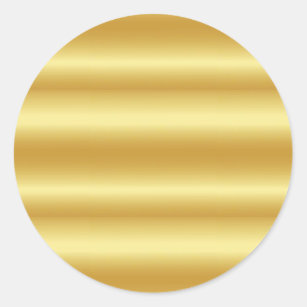 Faux Gold Blank Template Classic Round Sticker