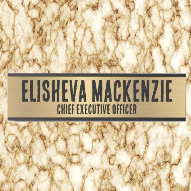 Faux Gold Bold Office Door Sign Signs  Name Plate (Creator Uploaded)