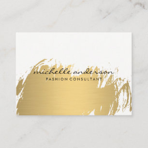 Faux Gold Brushed Business Card