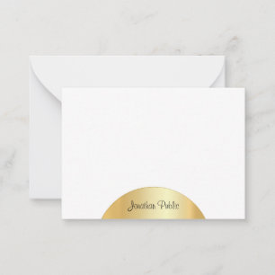 Faux Gold Calligraphy Monogram Elegant Template