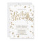 Faux Gold Confetti Modern Baby Shower Invitation