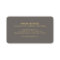 Faux Gold Confetti on Modern Grey Business Card
