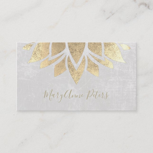 faux gold decor business card (Front)