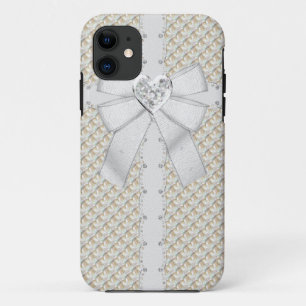 Faux Gold & Diamonds & Heart Jewel Case-Mate iPhone Case