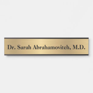 Faux Gold Doctor Doctor's Office Door Sign