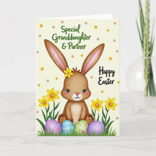Faux Gold Easter Animal Card