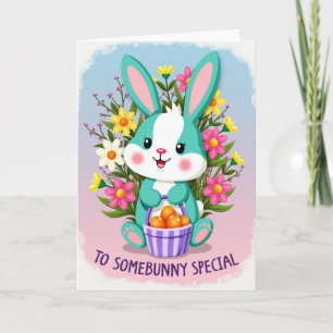 Faux Gold Easter Bunny Gift Card