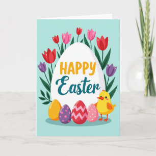 Faux Gold Easter Motif Card