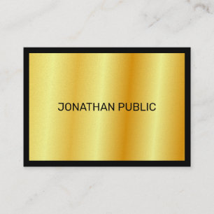 Faux Gold Elegant Luxurious Personalised Template Business Card