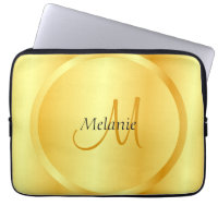 Faux Gold Elegant Modern Monogram Template