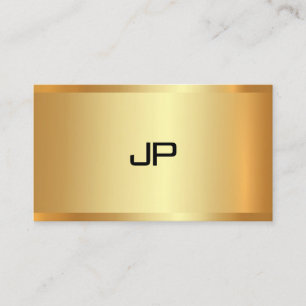 Faux Gold Elegant Modern Template Sophisticated Business Card
