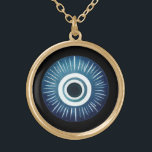 Faux Gold Evil Eye Necklace - Symbol of Protection<br><div class="desc">Our evil eye necklace is perfect for those seeking a unique blend of fashion and spirituality. Made with love and attention to detail, this jewellery piece is suitable for everyday wear or special occasions. Embrace the ancient symbolism of the evil eye and its protective qualities with this stunning faux gold...</div>