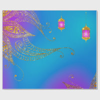 Faux Gold Foil Arabian Bollywood