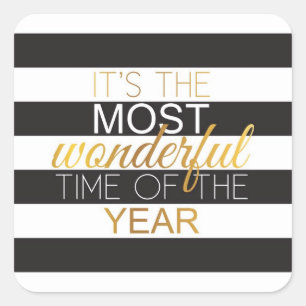 Faux Gold Foil Christmas Stickers