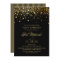 Faux Gold Foil Confetti Black Bat Mitzvah