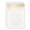 Faux Gold Foil Confetti Dots Wedding