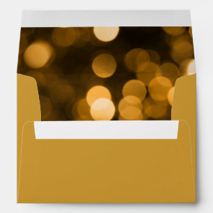 Faux Gold Foil Confetti Elegant Sparkles Envelopes