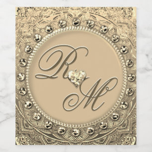 Faux Gold Foil Custom Wine Label