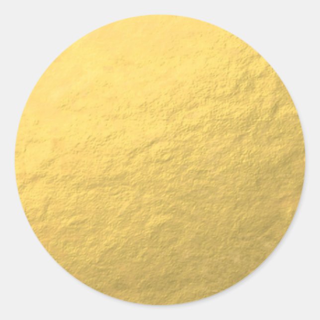 Faux Gold Foil Effect Printed Sticker (Front)