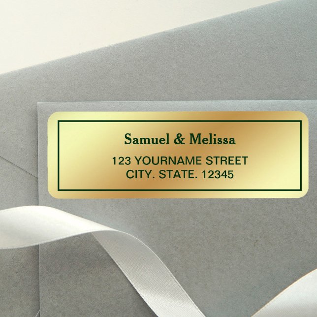 Faux Gold Foil Green Wedding (Creator Uploaded)