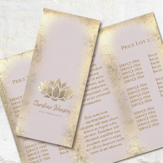 faux gold foil lotus logo brochure (Creator Uploaded)
