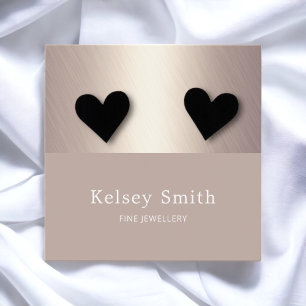 Faux Gold Foil on Bronze Earring Display Card