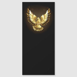 Faux Gold Foil Peace Dove on Black