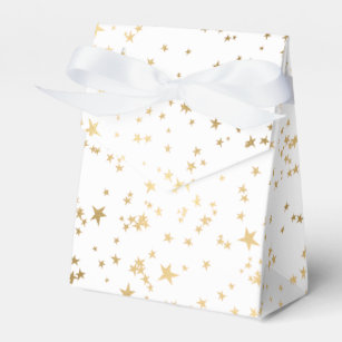 faux gold foil stars on any colour background favo favour box