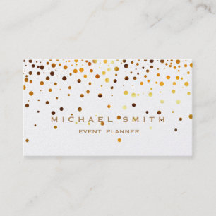 Faux Gold Foil Subtle Glitter Business Card
