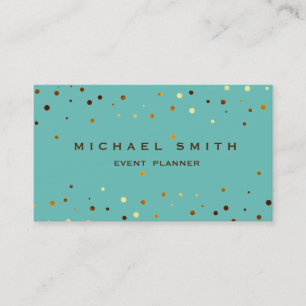Faux Gold Foil Subtle Glitter Business Card