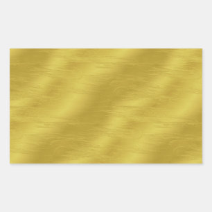 Faux Gold Foil Texture Background Sparkle Template Rectangular Sticker