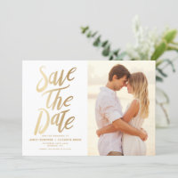 Faux Gold Foil Typorgraphy and Polka Dots Photo