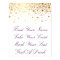Faux Gold Foil Wedding Poster | Custom Listing