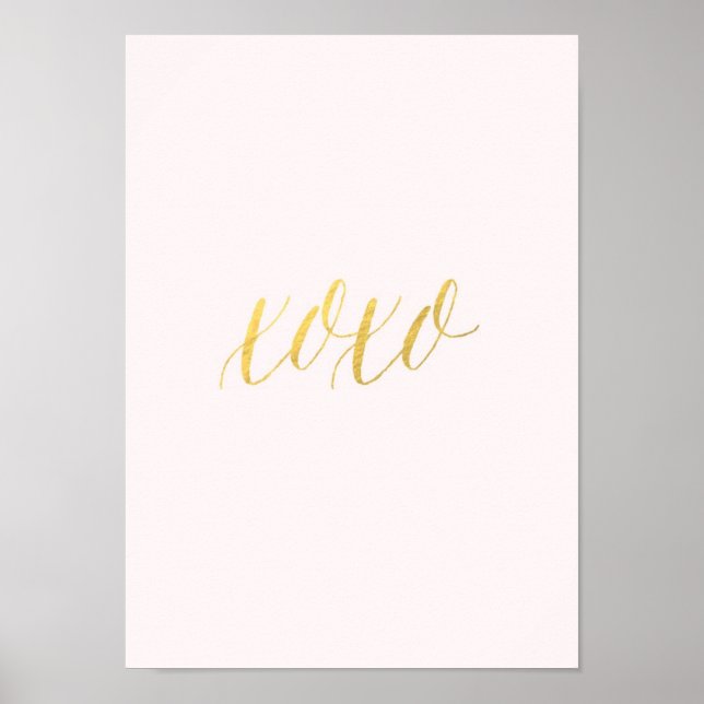 faux gold foil XO print (Front)