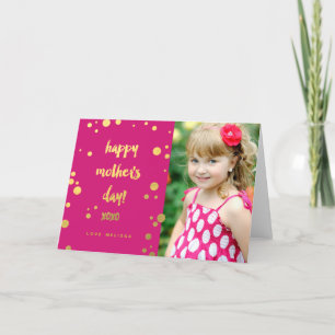 Faux Gold Foil XOXO   Mother's Day Greeting Card