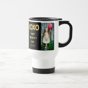 Faux Gold Foil XOXO   Valentine's Day Photo Mug