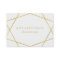 Faux Gold Geometric on White | Gift Certificate