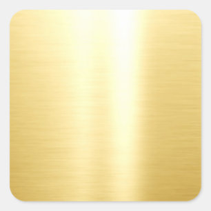 Faux Gold Glamour Blank Template Elegant Classic Square Sticker
