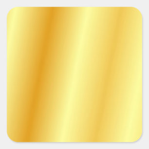 Faux Gold Glamourous Template Trendy Elegant Moder Square Sticker