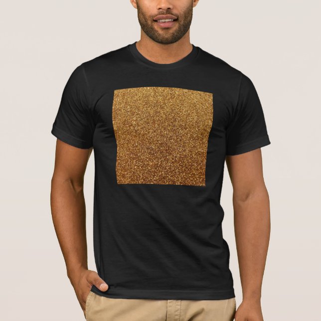 Faux Gold glitter graphic T-Shirt (Front)