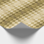 Faux Gold Harlequin Diamond Pattern Wrapping Paper<br><div class="desc">This wrapping paper features a faux gold harlequin diamond pattern. Perfect for Mardi Gras,  Christmas and other holiday gift wrapping.</div>